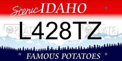 L428TZ Idaho License Plate