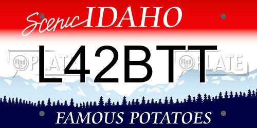 L42BTT Idaho License Plate