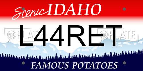 L44RET Idaho License Plate