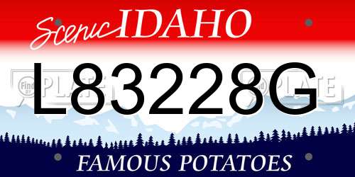 L83228G Idaho License Plate