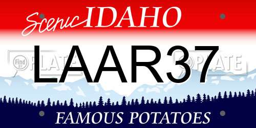 LAAR37 Idaho License Plate