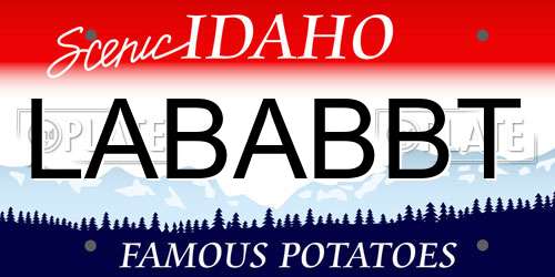LABABBT Idaho License Plate