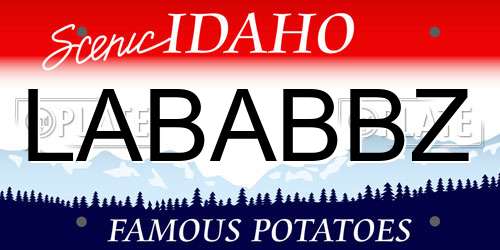 LABABBZ Idaho License Plate
