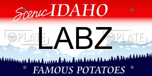 LABZ Idaho License Plate