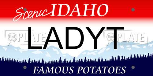 LADYT Idaho License Plate