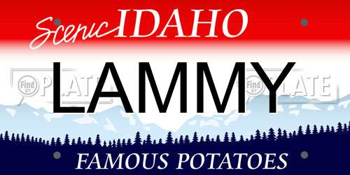 LAMMY Idaho License Plate