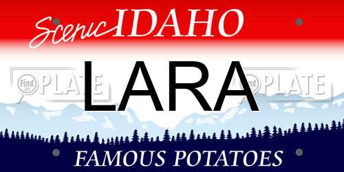 LARA Idaho License Plate