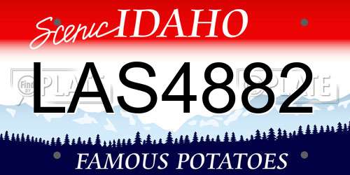 LAS4882 Idaho License Plate