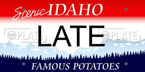 LATE Idaho License Plate