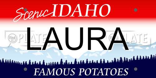 LAURA Idaho License Plate