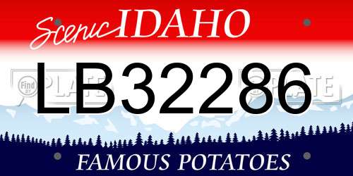 LB32286 Idaho License Plate
