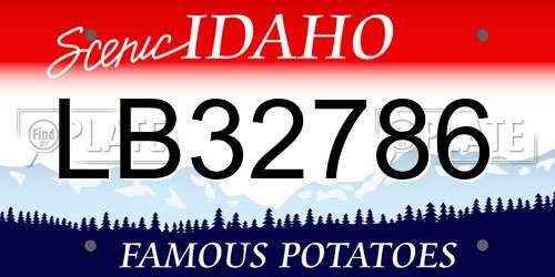 LB32786 Idaho License Plate