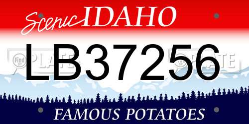 LB37256 Idaho License Plate