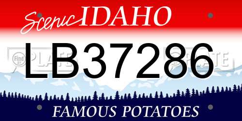 LB37286 Idaho License Plate