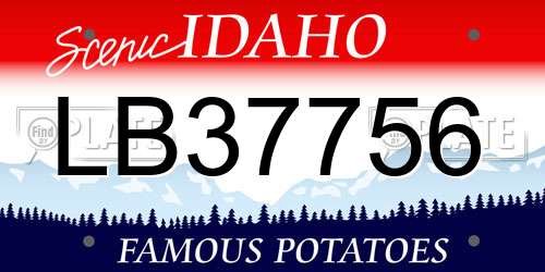 LB37756 Idaho License Plate