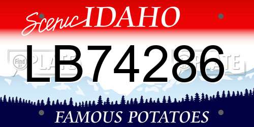 LB74286 Idaho License Plate