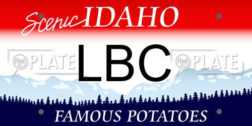LBC Idaho License Plate