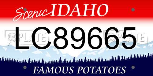 LC89665 Idaho License Plate