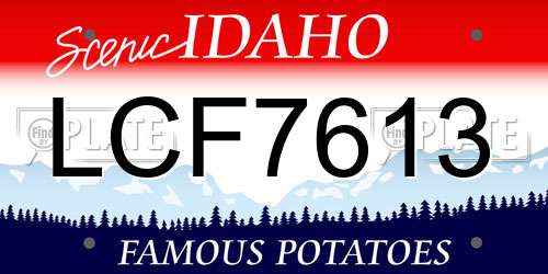 LCF7613 Idaho License Plate