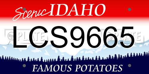LCS9665 Idaho License Plate