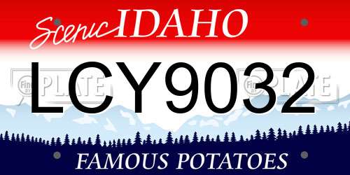 LCY9032 Idaho License Plate