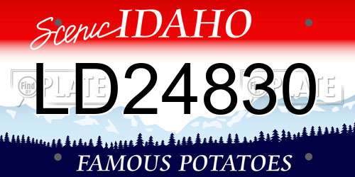 LD24830 Idaho License Plate