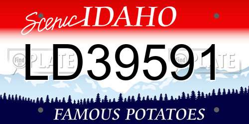 LD39591 Idaho License Plate