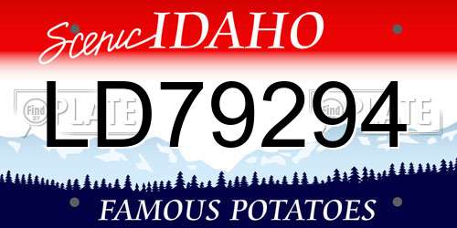 LD79294 Idaho License Plate