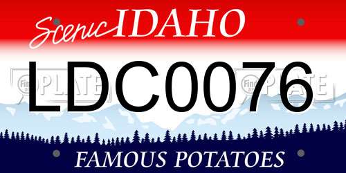 LDC0076 Idaho License Plate