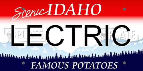 LECTRIC Idaho License Plate
