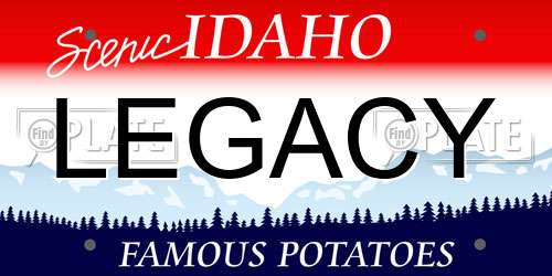 LEGACY Idaho License Plate
