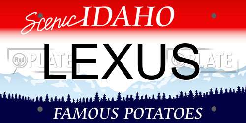 LEXUS Idaho License Plate