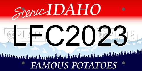 LFC2023 Idaho License Plate