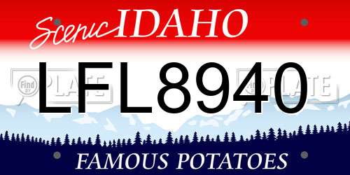LFL8940 Idaho License Plate
