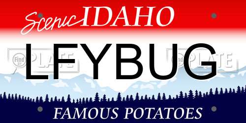 LFYBUG Idaho License Plate