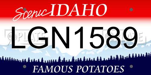 LGN1589 Idaho License Plate