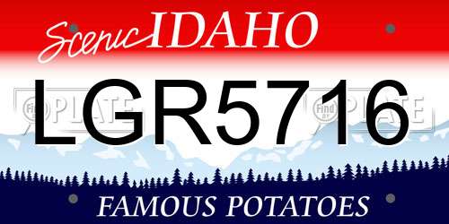 LGR5716 Idaho License Plate
