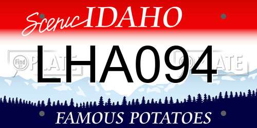LHA094 Idaho License Plate