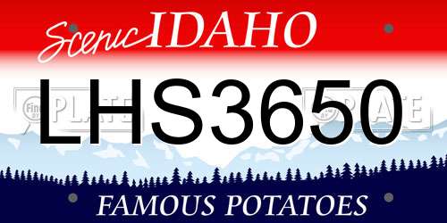 LHS3650 Idaho License Plate