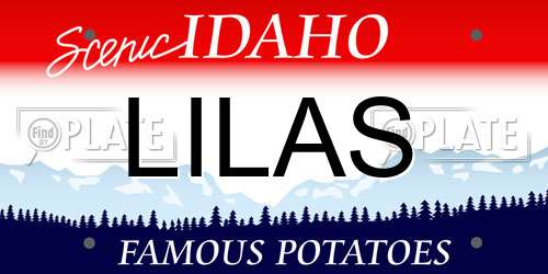 LILAS Idaho License Plate