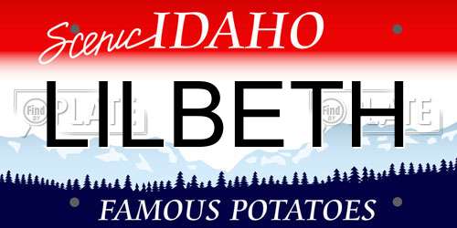 LILBETH Idaho License Plate