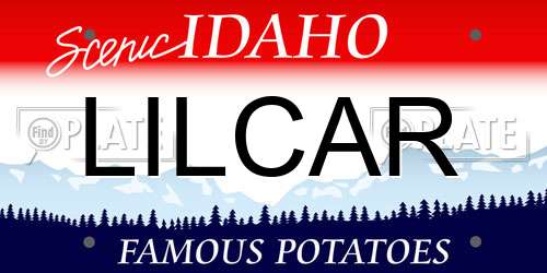 LILCAR Idaho License Plate