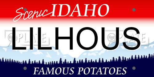 LILHOUS Idaho License Plate