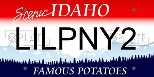 LILPNY2 Idaho License Plate