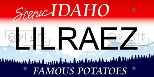 LILRAEZ Idaho License Plate