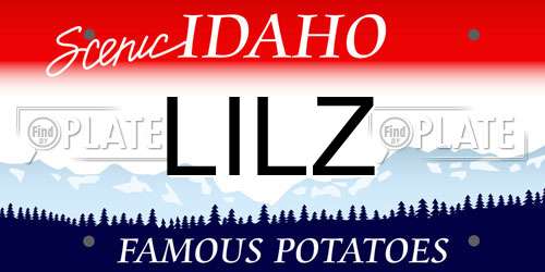 LILZ Idaho License Plate