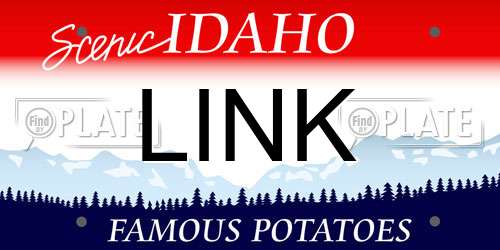 LINK Idaho License Plate