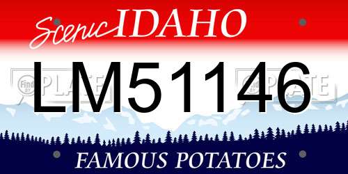 LM51146 Idaho License Plate