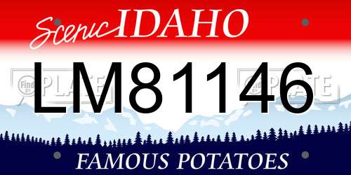 LM81146 Idaho License Plate