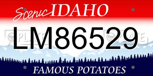 LM86529 Idaho License Plate